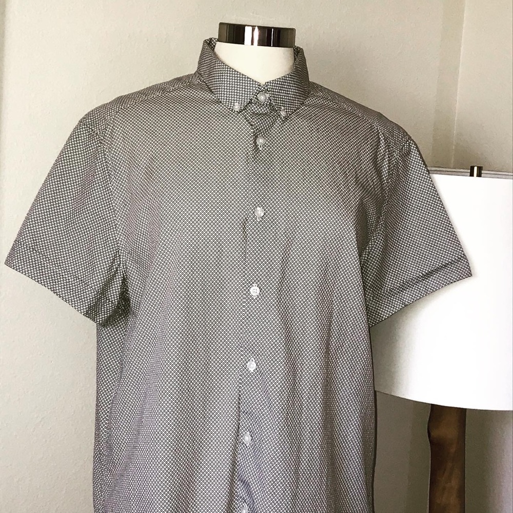Kenneth Cole Reaction Casual Short Sleeve Shirt L - Picture 1 of 4